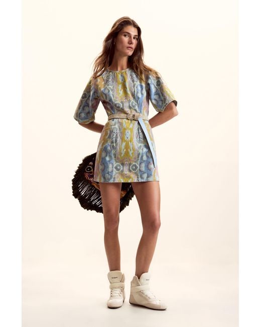 Desigual White Leather Sneaker, Cow Leather