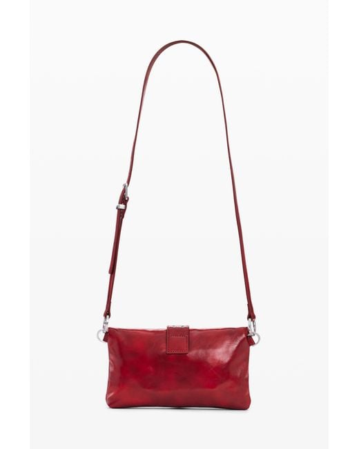 Desigual Red Buckle Bag Leather Effect, Polyurethane