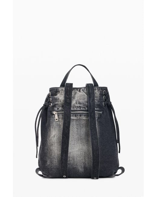 Desigual Black Medium Denim Backpack