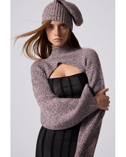 Desigual White Pack Sweater And Knit Hat
