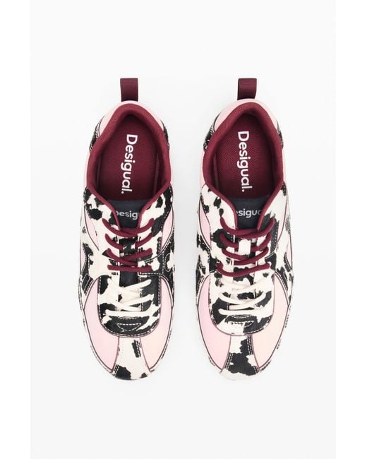 Desigual Multicolor 100% Leather Sneakers