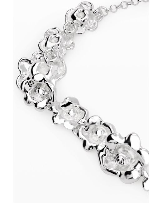 Desigual White Large Spiral Ring