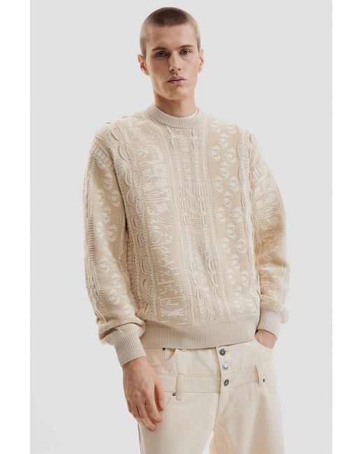 Desigual Natural Vintage Knit Sweater for men