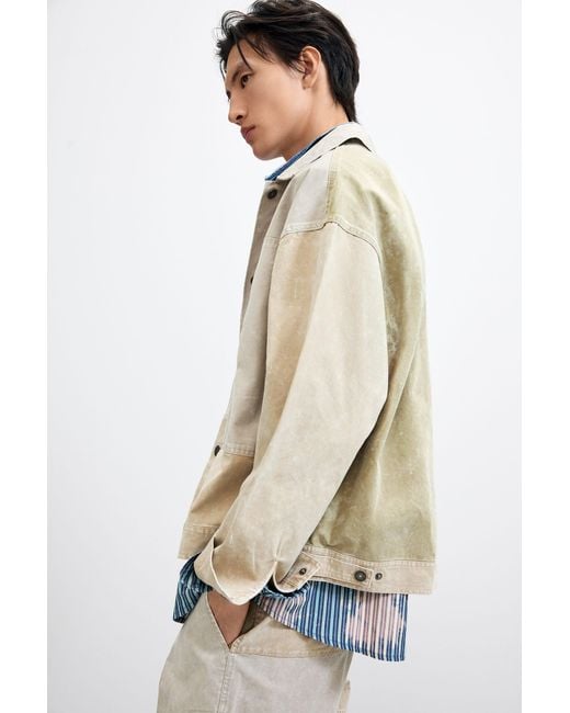 Desigual Natural Gradient Patchwork Jacket, Cotton for men