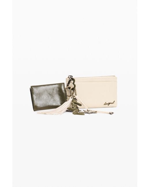 Desigual Natural Small Charms Purse, Polyurethane