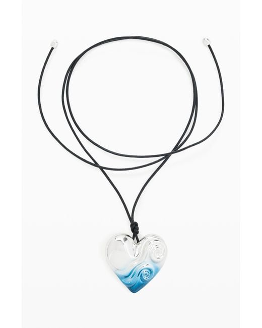 Desigual Blue Zalio Heart Necklace
