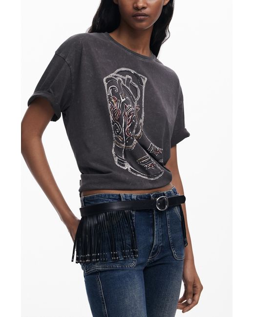 Desigual Black Gürtel