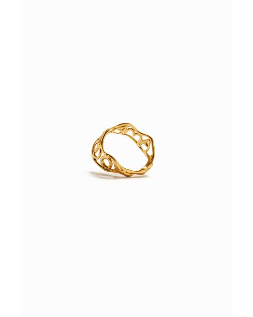 Desigual Natural Zalio Plated Message Ring