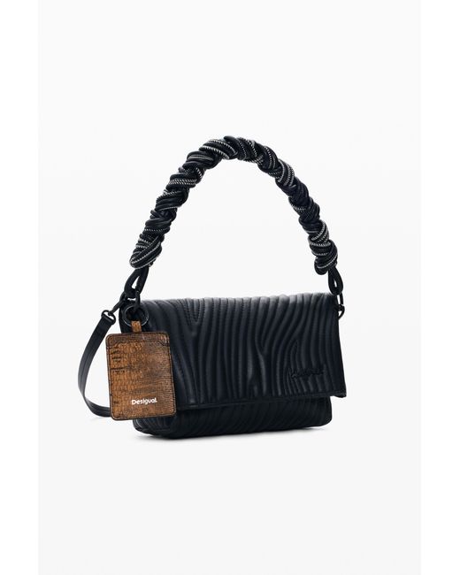 Desigual Black Small Embossed Bag, Polyurethane