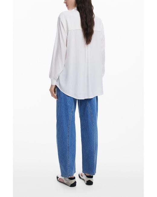 Desigual White 2-In-1 Effect Shirt