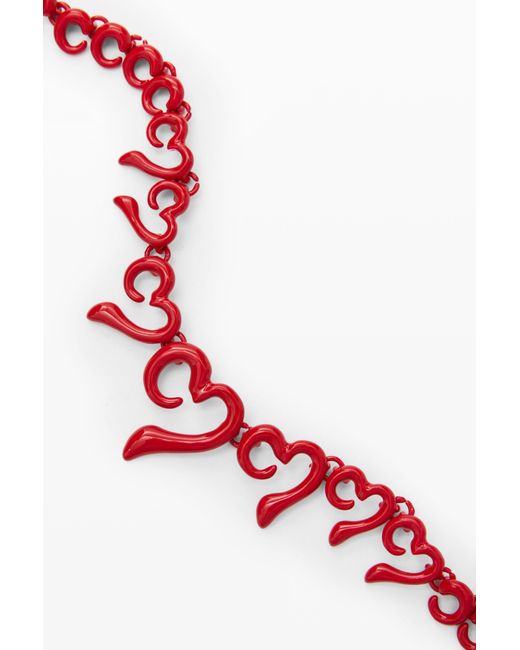 Desigual Red Zalio Pendant
