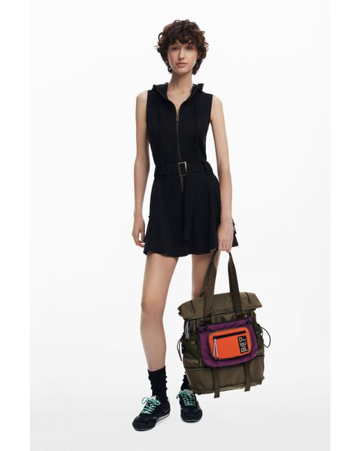Desigual Red Large Multiposition Voyager Backpack