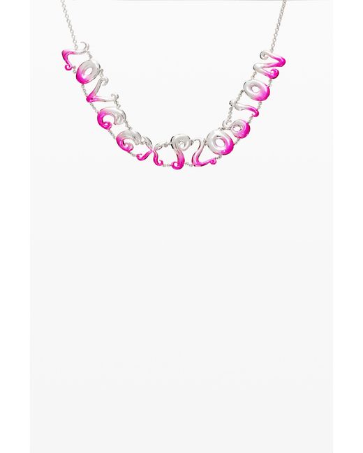 Desigual Pink Love Explosion Necklace