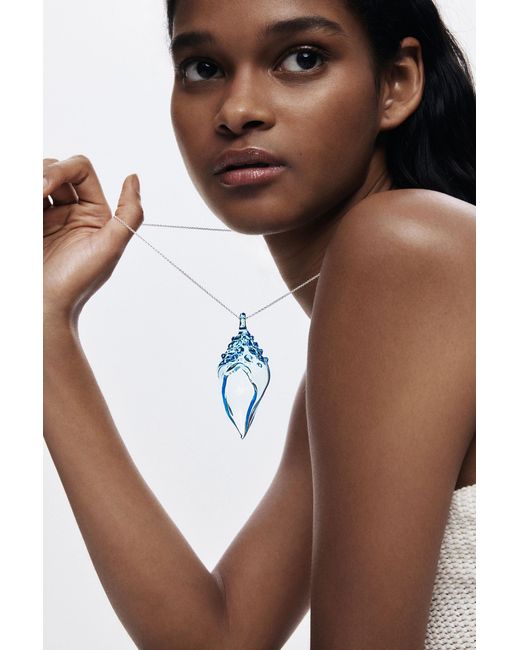 Desigual Brown Crystal Zalio Seashell Pendant