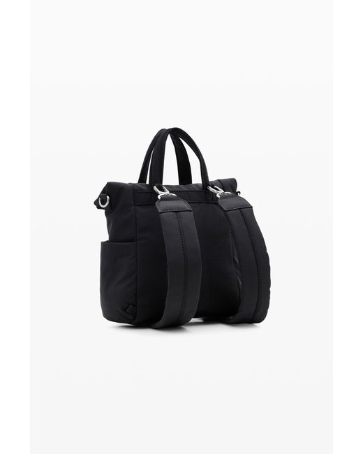 Desigual Black Multi-Position Nylon Backpack, Polyamide