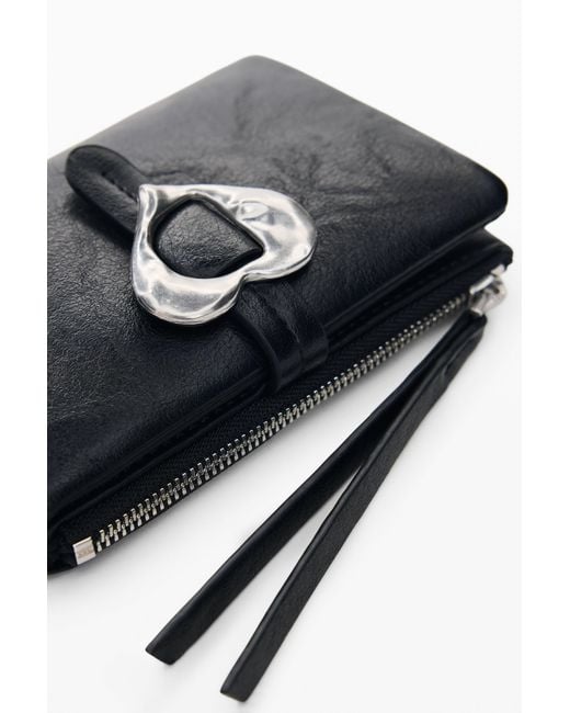 Desigual Black Medium Wallet, Polyurethane