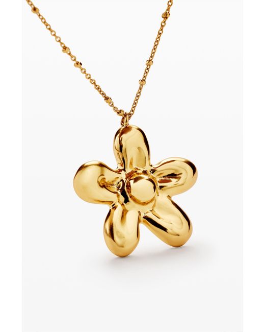 Desigual Metallic Small Flower Zalio Pendant