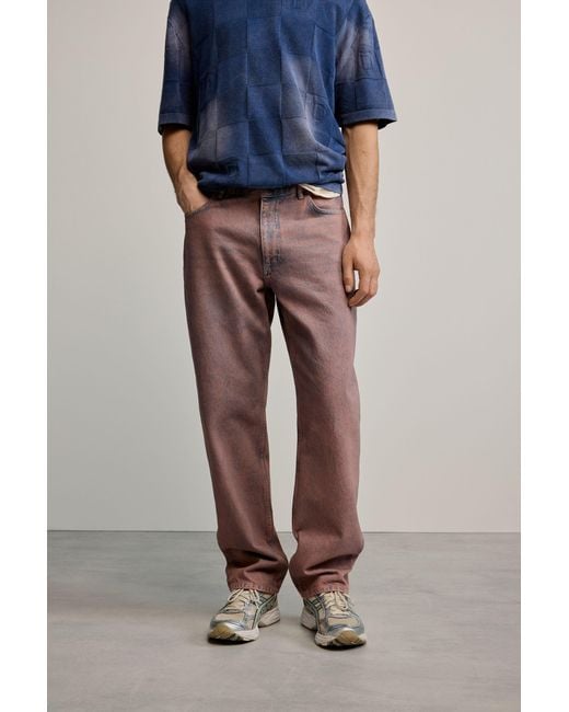 Desigual Blue Plain Denim Trousers, Cotton for men