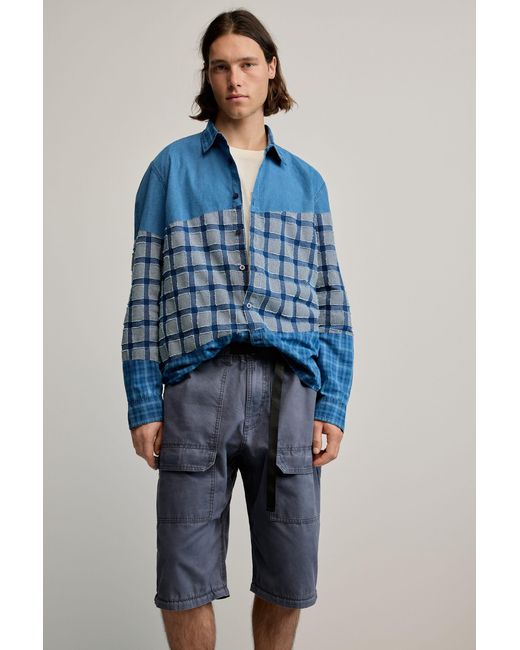 Desigual Blue Long Cotton Trousers, Cotton for men