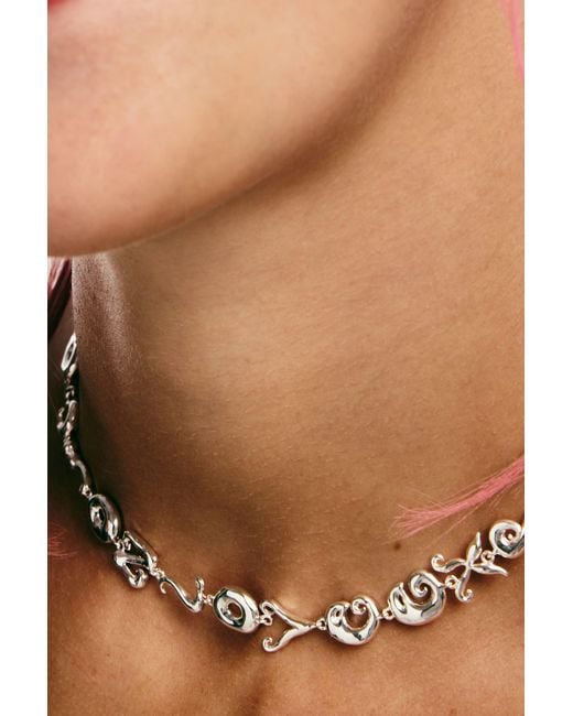 Desigual Brown Love Explosion Pendant