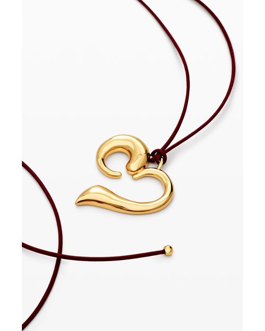 Desigual Black Heart Pendant Zalio Cord