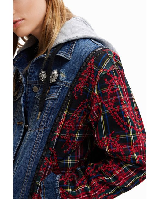 Desigual Blue Hybrid Denim Jacket