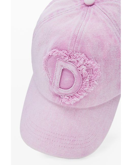 Desigual Pink Plain Cap Logo
