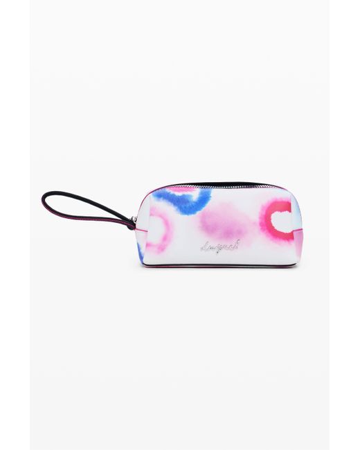 Desigual Red Medium Elongated Wallet With Stitching