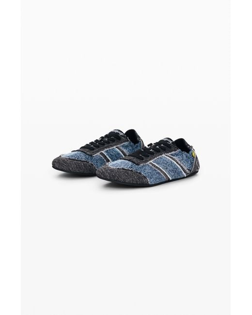 Desigual Blue Denim Sneakers, Cotton