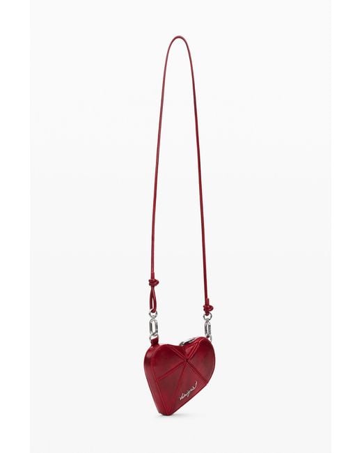 Desigual Red Small Heart Wallet, Polyurethane