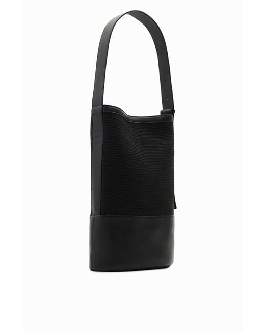 Desigual Black Maitrepierre Leather Bucket Bag