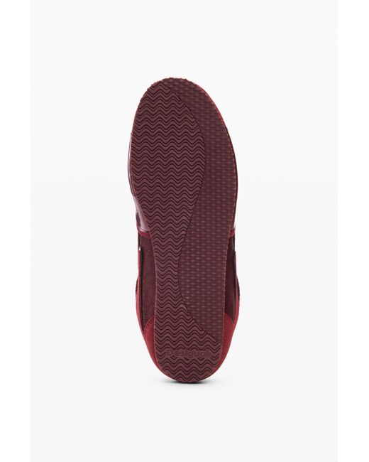 Desigual Red 100% Leather Sneakers