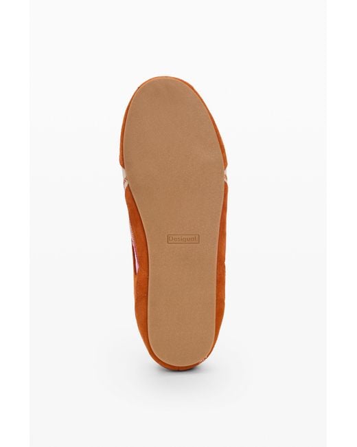 Desigual Orange Two-Tone Sneaker