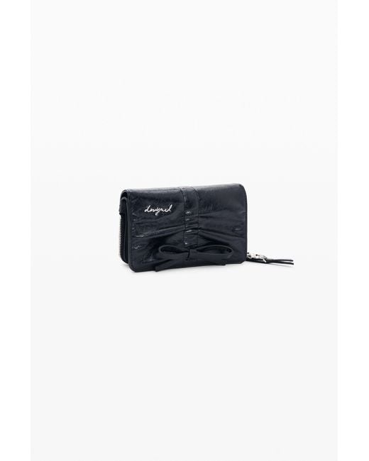 Desigual Black Medium Wallet, Polyurethane