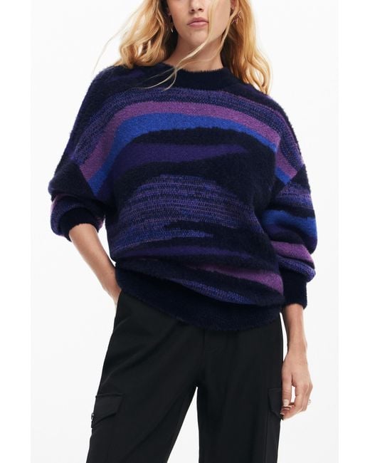 Desigual Blue Knit Sweater
