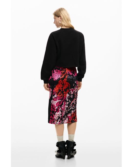 Desigual Red 2-In-1 Dress Designed By Mr. Christian Lacroix