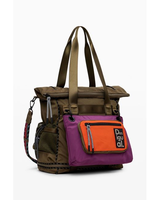 Desigual Red Voyager Xl Multiposition Backpack, Polyester