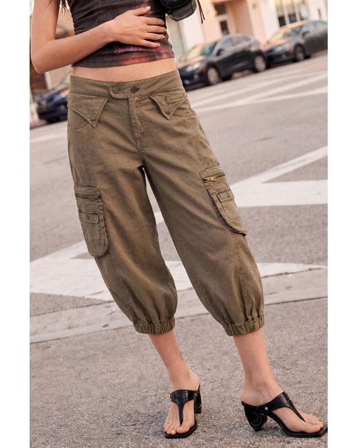 Desigual Brown Jogger Pants Pockets 100% Cotton, Cotton