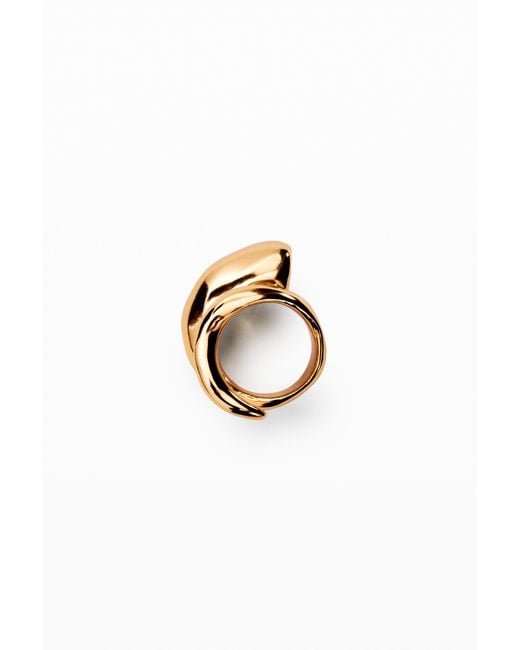 Desigual Metallic Spiral Ring