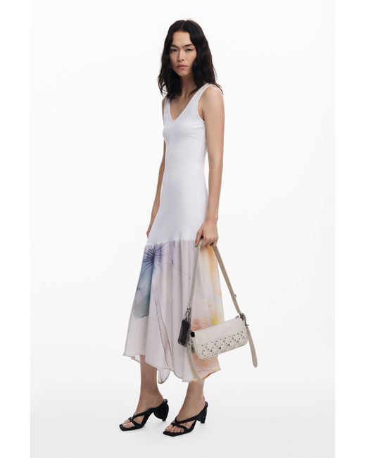 Petit Sac Patch Clouté, Femme, Polyuréthane, Marron Desigual en coloris White