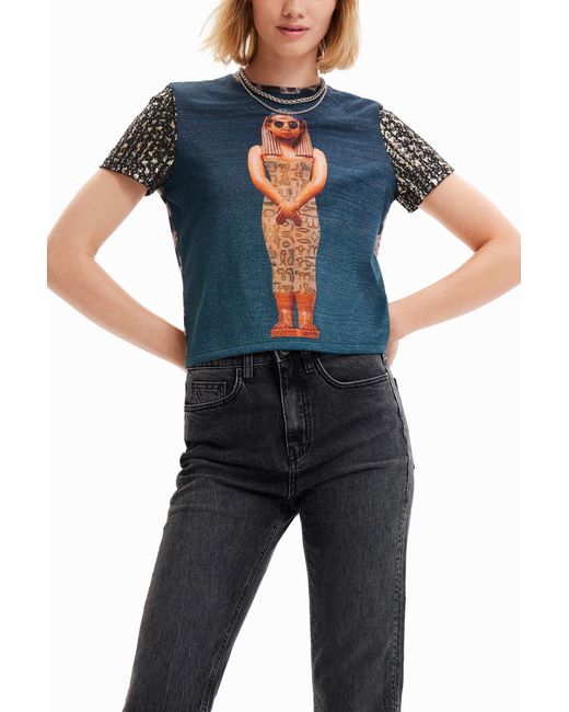 Desigual Blue Digital Arty T-Shirt