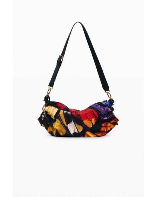 Desigual Multicolor Medium Butterfly Bag, Polyurethane