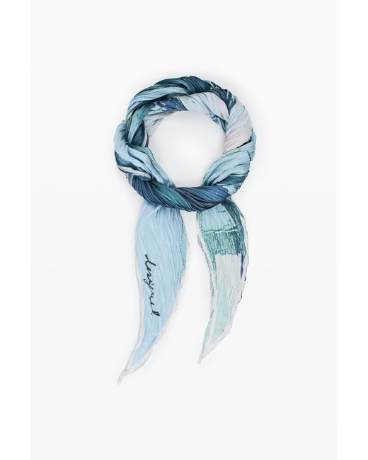 Desigual Blue Diamond Foulard, Polyester
