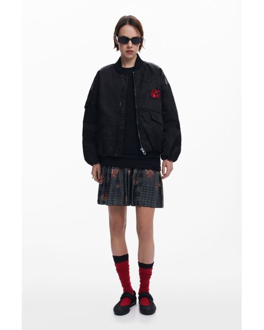 Bomber Cerezas Desigual de color Black