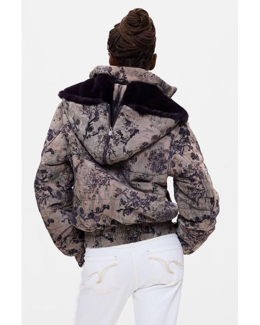 Desigual Black Short Padded Coat, Polyester