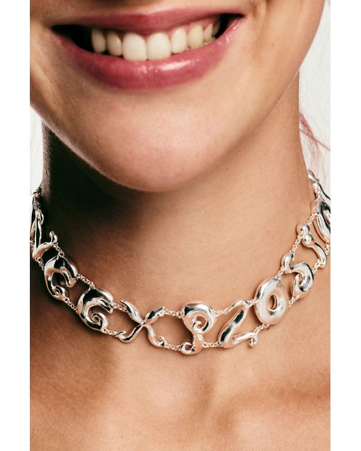 Collier Love Explosion, Noir Desigual en coloris White