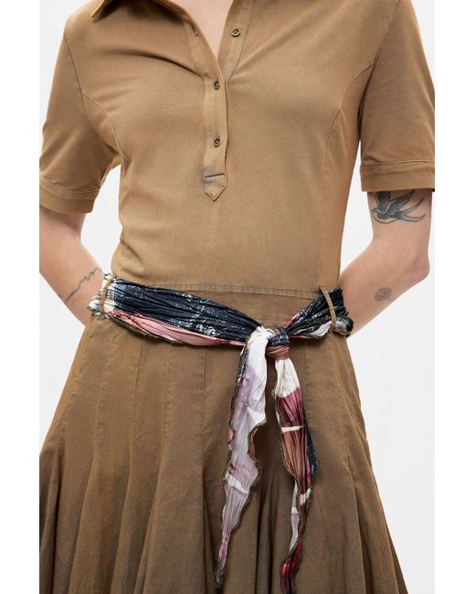 Desigual Natural Long Sleeve Shirt Dress, Cotton