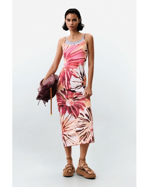 Desigual White 2-In-1 Dress, Polyester