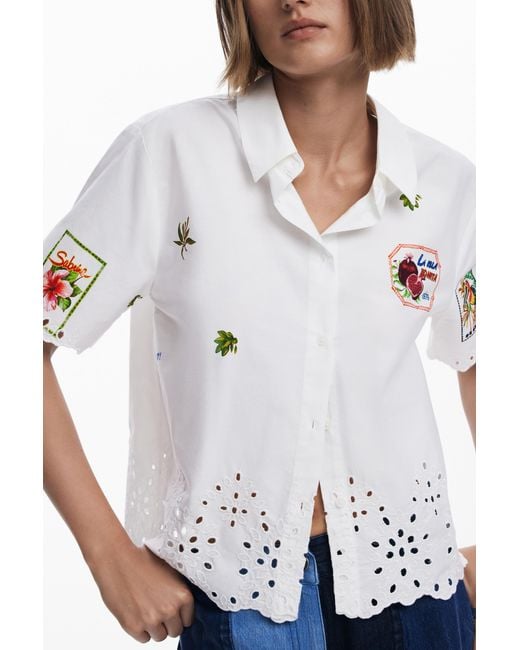 Desigual Blue Aphrodite Shirt, Cotton