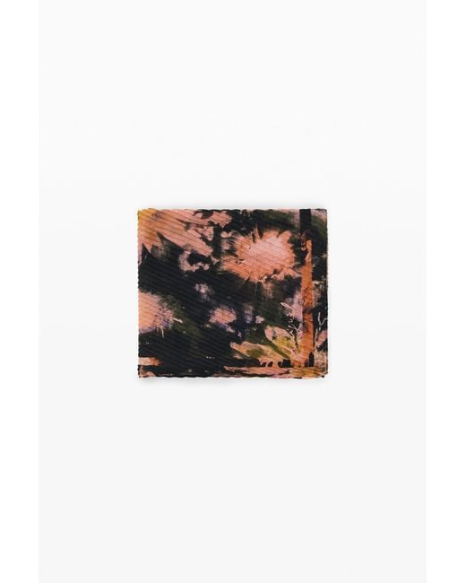 Desigual Black Printed Flower Scarf, Polyester